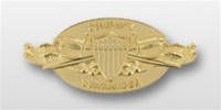 Regular Size Breast Badge: Company Commander - Gold Mirror Finish