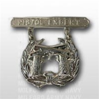 USMC Regulation Breast Insignia: Pistol Expert - Mirror Finish