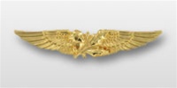 USMC Regulation Breast Insignia: Aviation Supply Officer - Gold Mirror Finish