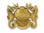 Regular Size Breast Badge: Diving Officer