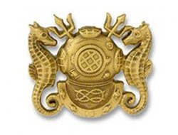 Regular Size Breast Badge: Diving Officer