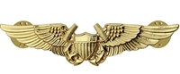 US Navy Regulation Size Breast Badge: Naval Flight Officer (NFO) - Mirror Finish