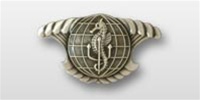 US Navy Regulation Size Breast Badge: Integrated Undersea Surveillance (USS)- Enlisted - Oxidized Finish