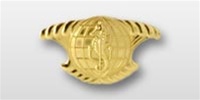 US Navy Regulation Size Breast Badge: Integrated Undersea Surveilance - Officer (USS) - Mirror Finish
