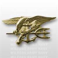 US Navy Regulation Size Breast Badge: Special Warfare - Mirror Finish