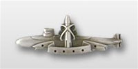 US Navy Regulation Size Breast Badge: Submarine SSBN Deterrent Patrol (No Stars) - Oxidized Finish
