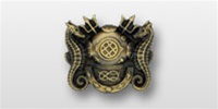 US Navy Mini Breast Badge: Diving Officer - Oxidized Finish
