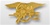 US Navy Mini Breast Badge: Special Warfare - Gold Matte Finish
