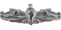 US Navy Mini Breast Badge: Surface Warfare - Enlsited - Mirror Finish