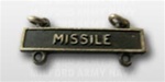 US Army Oxidized Qualification Bar: Missile