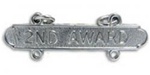 USMC Requal Bar:  Rifle -  2ND AWARD - Mirror Finish