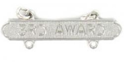 USMC Requal Bar:  Rifle -  3RD AWARD - Mirror Finish