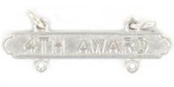 USMC Requal Bar:  Pistol -  4TH AWARD - Mirror Finish