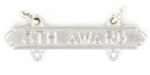 USMC Requal Bar:  Rifle -  5TH AWARD - Mirror Finish