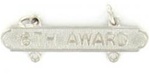 USMC Requal Bar:  Pistol -  6TH AWARD - Mirror Finish