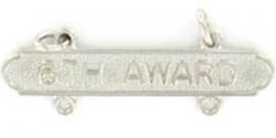 USMC Requal Bar:  Rifle -  6TH AWARD - Mirror Finish