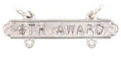 USMC Requal Bar:  Rifle -  8TH AWARD - Mirror Finish