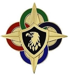 US Army Unit Crest: US Joint Forces Command (US Element) - NO MOTTO (Set of 3)