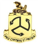 US Army Unit Crest: 200th Air Defense Artillery - Motto: PRO CIVITATE ET PATRIA (Set of 3) (2L&1R)