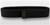 US Army Belt: Black Cotton Web with Black Tip Only - 44 Inch Cut