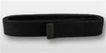 US Army Belt: Black Cotton Web with Black Tip Only - 44 Inch Cut