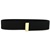 Black Nylon Belt with Brass Tip (No Buckle) - Extra Long 55"