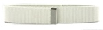 US Navy Female White Belt: Web - Cotton - with Silver Mirror Finish Tip - 45"  Extra Long