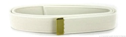 US Navy Female White Belt: CNT with 24k Gold Tip - 45" Extra Long