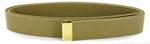 US Navy Female Khaki Belt: CNT with 24k Gold Tip - 39" long