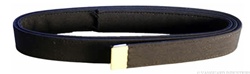 US Navy Female Black Belt: Poly Wool with 24k Gold Tip - No Buckle - 39" long