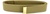US Navy Female Khaki Belt: Poly Wool with 24k Gold Tip - 45" Extra Long