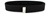 US Navy Male Black Belt: Poly Wool with Silver Mirror Finish Tip - 44" long
