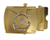 USCG Enlisted Emblem Gold Satin Buckle and Tip