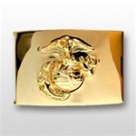 USMC Belt Buckle: Dress 2" X 3" Emblem Buckle - No Wreath - Anodized