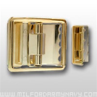 USMC Belt Buckle: Anodized Type II Open Face Buckle & Tip