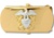 US Navy Buckle for Male Personnel: Commissioned Officer - 3" - 1 1/4" Wide - Gold