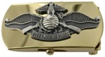 US Navy Buckle for Male Personnel: Fleet Marine Force - Chief Petty Officer - 3" - 1 1/4" Wide - Gold