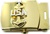 US Navy Insignia Buckle Male: E-8 Senior Chief Petty Officer (SCPO) - Gold