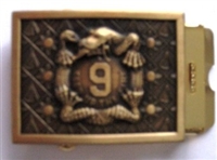 US Army Belt Buckle: 9th Infantry Insignia (MANCHU) - 1 1/4 Inch Buckle
