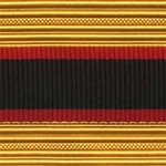 US Army Cap Braid with Specialty for Officer:  ADJUTANT GENERAL