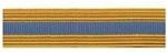 US Army Mess Dress Sleeve Lace with Branch Color In Ctr - by the cut enough for 1 Jacket - Officer: INFANTRY