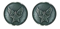 USAF Buttons: 30 Ligne Linked - included are 2 Hap Arnold buttons with attached chain for mess dress jacket closure