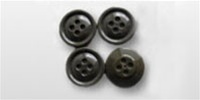 US Army Buttons: Fatigue Buttons 30L OD-Green - Set of 4 Buttons