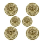 US Army Button Set: Female - Green Classic Uniform or Blue Dress - Eagle - 4-30 Ligne & 2-25 Ligne - 22k