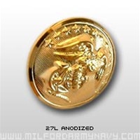 USMC Buttons: 27 Ligne Anodized - 2 Each