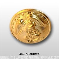 USMC Buttons: 40 Ligne Anodized - 2 Each