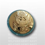 US Army: EM Infantry Cap Device W/Blue Disc - 1 each