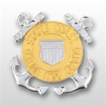 USCG Miniature Cap Device - Gold and Silver: Enlisted