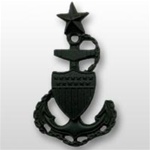 USCG Miniature Cap Device - Black Metal: Senior Chief Petty Officer E8