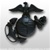 USMC Cap Device: Officer Service Cap - Black